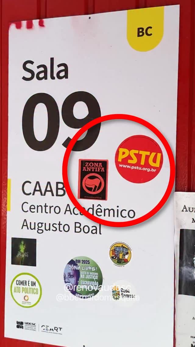 Centro acadêmico virado palanque do PSTU